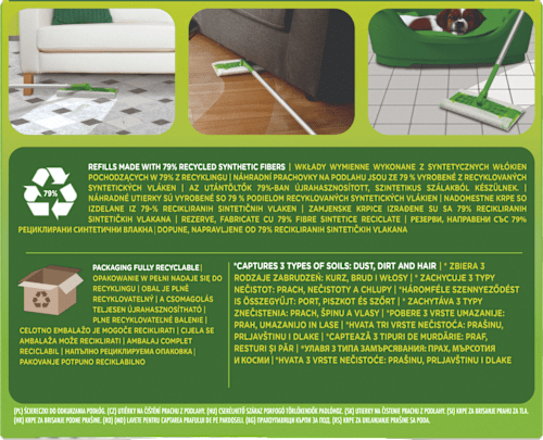 Wkłady do mopa suche Swiffer