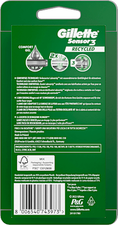 Einwegrasierer Sensor3 Gillette