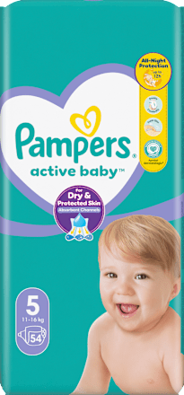 Plienky veľkosť 5 (11 - 16 kg) Pampers active baby