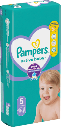Plienky veľkosť 5 (11 - 16 kg) Pampers active baby