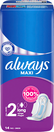 Maxi-Binden Long mit Flügeln always