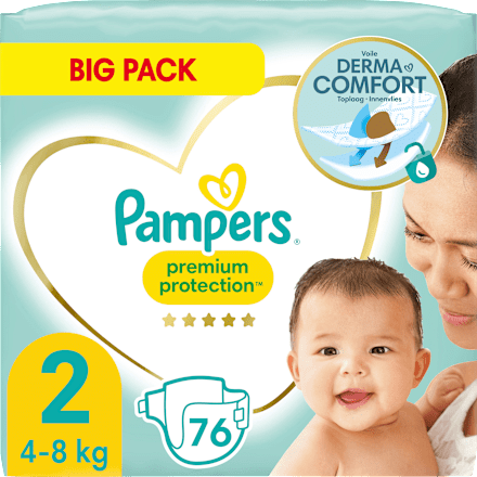 Windeln Premium Protection Gr. 2 Mini, New Baby (4-8 kg), Big Pack Pampers