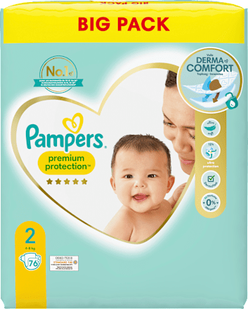 Windeln Premium Protection Gr. 2 Mini, New Baby (4-8 kg), Big Pack Pampers