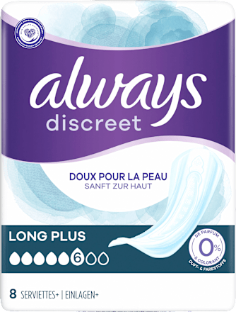 Einlagen für Blasenschwäche Long Plus always