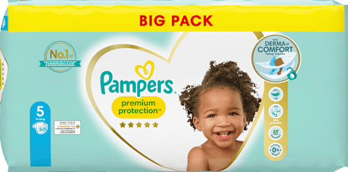 Windeln Premium Protection Gr. 5 Junior (11-16 kg), Big Pack Pampers