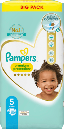 Windeln Premium Protection Gr. 5 Junior (11-16 kg), Big Pack Pampers