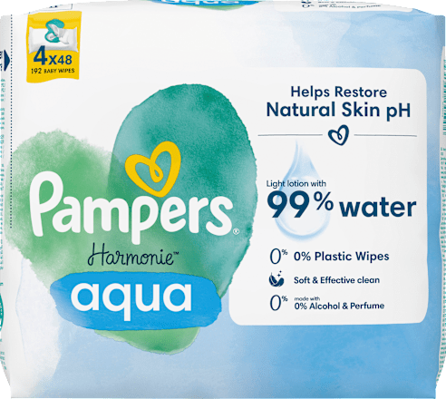 Feuchttücher aqua (4x48 St) Pampers Harmonie