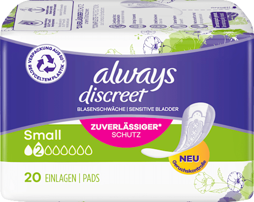 discreet Einlagen bei Blasenschwäche Small always