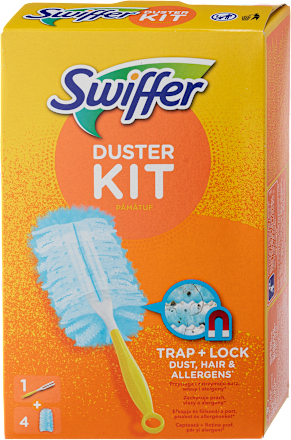 Duster komplet za brisanje prašine – 1 drška + 4 zamjenjive metlice Swiffer