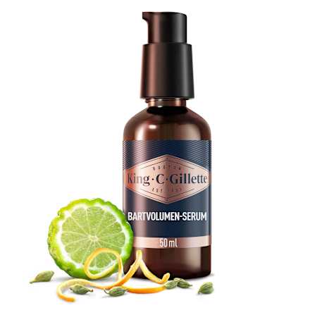 Bartvolumen Serum King. C. Gillette