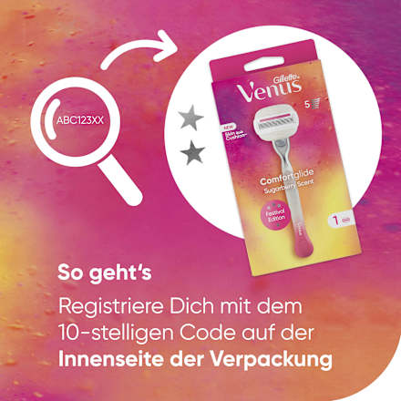 Comfortglide Sugarberry Scent Rasierer Gillette Venus