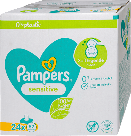 Nedves törlőkendő, Sensitive 24x52db Pampers