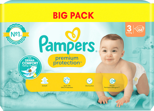Windeln Premium Protection Gr. 3 Midi (6-10 kg), Big Pack Pampers