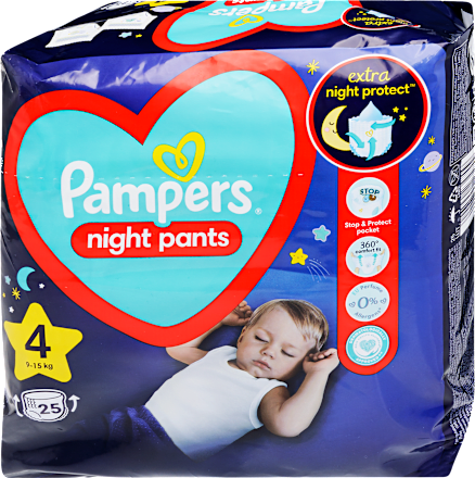 Night Pants, éjszakai bugyipelenka 9-15kg Pampers