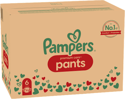 Hlačne plenice velikost 6 - mesečno pakiranje (15+ kg) Pampers Premium Care