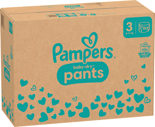 Baby Pants Baby Dry Gr.3 Midi (6-11 kg), Monatsbox Pampers