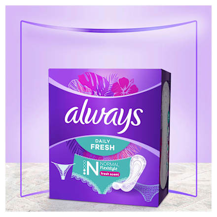 Slipeinlagen Daily Fresh Normal Flexistyle Giga Pack always