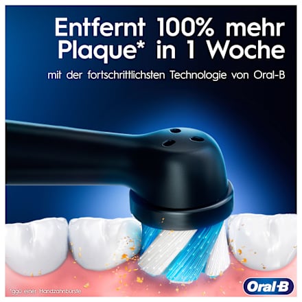 Elektrische Zahnbürste Duo iO3 Matt schwarz & blau Oral-B