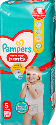 Bugyipelenka  Jumbo pack, 5-ös méret, 11-17 kg Pampers active baby