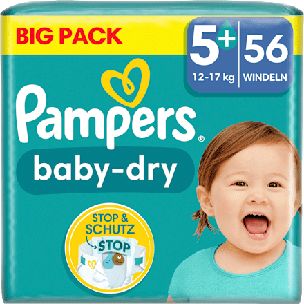 baby-dry Windeln Gr. 5+ (12-17 kg) Big Pack Pampers