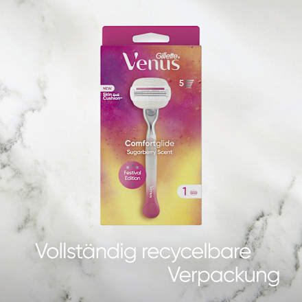 Comfortglide Sugarberry Scent Rasierer Gillette Venus