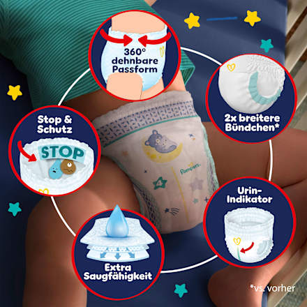 Baby Pants night Gr. 5 (12-17 kg) Monatsbox Pampers