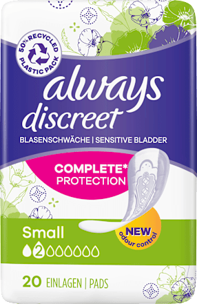 discreet Einlagen bei Blasenschwäche Small always