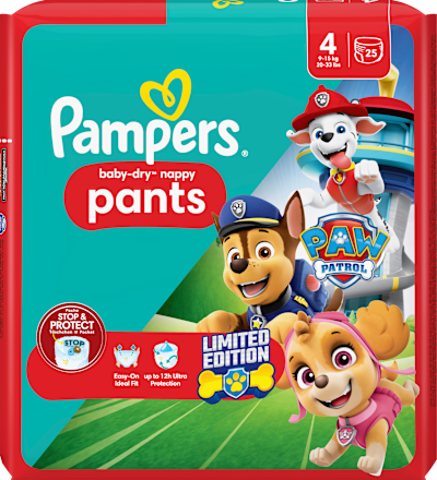 Baby Pants Baby Dry Gr.4 Maxi (9-15 kg) Limited Edition Paw Patrol Pampers