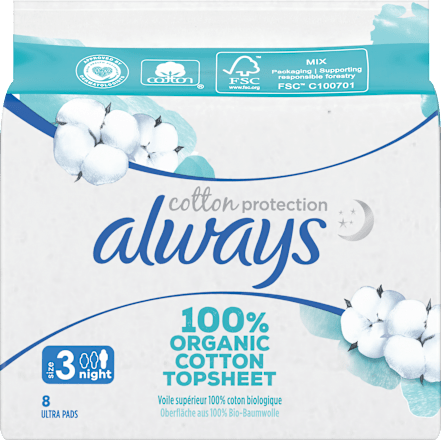 Cotton Protection vložky Ultra nigth always