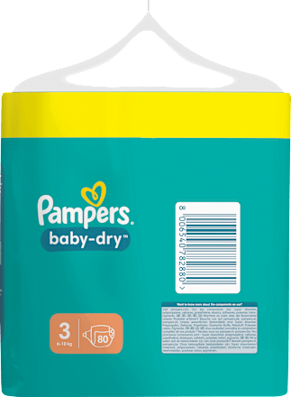 Windeln Baby Dry Gr. 3 Midi (6-10 kg), Big Pack Pampers