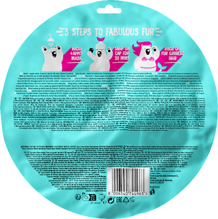 Haarmaske Mermaid, Hair Mask + cap Bear Fruits