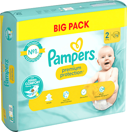Windeln Premium Protection Gr. 2 Mini, New Baby (4-8 kg), Big Pack Pampers