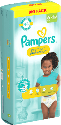Windeln Premium Protection Gr. 6 Extra Large (13+ kg), Big Pack Pampers