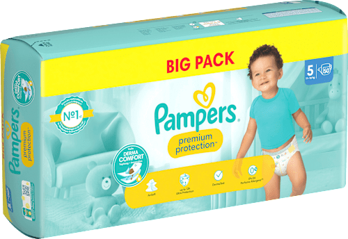 Windeln Premium Protection Gr. 5 Junior (11-16 kg), Big Pack Pampers