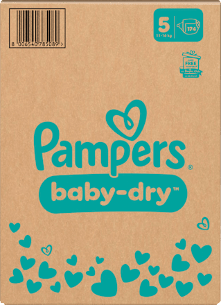 Windeln Baby Dry Gr. 5 Junior (11-16 kg) Monatsbox Pampers