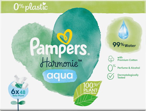 Feuchttücher Harmonie Aqua (6x48 St) Pampers Harmonie
