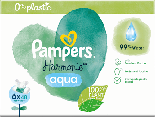 Feuchttücher Harmonie Aqua (6x48 St) Pampers Harmonie