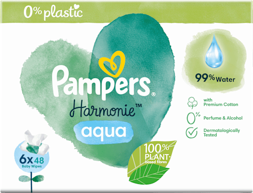 Feuchttücher Harmonie Aqua (6x48 St) Pampers Harmonie