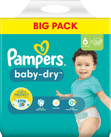 Windeln Baby Dry Gr.6 Extra Large (13-18 kg), Big Pack Pampers