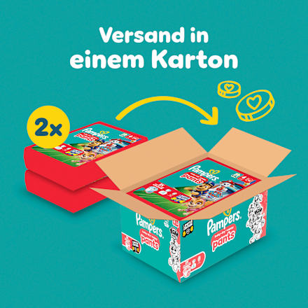 Baby Pants Baby Dry Gr.4 Maxi (9-15 kg) Limited Edition Paw Patrol, Monatsbox Pampers