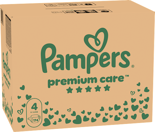 Plienky veľkosť 4 (9 - 14 kg) - mesačné balenie Pampers Premium Care