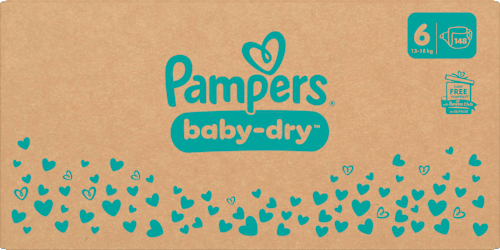 Windeln Gr. 6 Extra Large (13-18 kg) Monatsbox Pampers baby-dry
