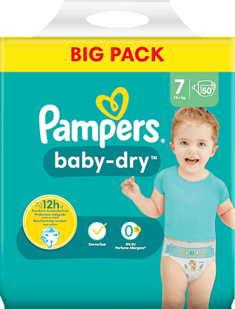Windeln Baby Dry Gr. 7 Extra Large (15+ kg), Doppelpack Pampers