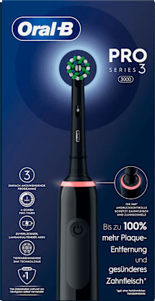 Elektrische Zahnbürste Pro 3 3000 Cross Action Black Oral-B