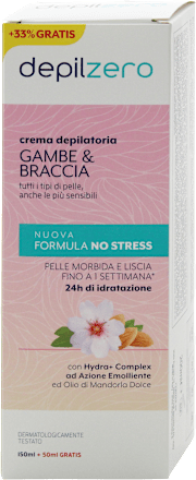 Crema depilatoria gambe e braccia depilzero