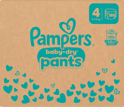 Baby Pants Baby Dry Gr.4 Maxi (9-15 kg), Monatsbox Pampers