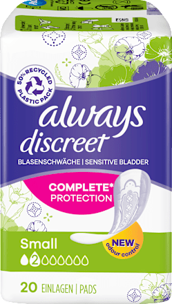 discreet Einlagen bei Blasenschwäche Small always