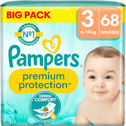Windeln Premium Protection Gr. 3 Midi (6-10 kg), Big Pack Pampers