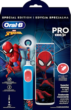 Pro Kids 3+ set električna četkica za zube + etui Spiderman Oral-B