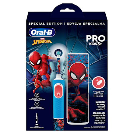 Pro Kids 3+ set električna četkica za zube + etui Spiderman Oral-B